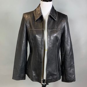 MICHAEL Michael Kors Black Leather Jacket Small